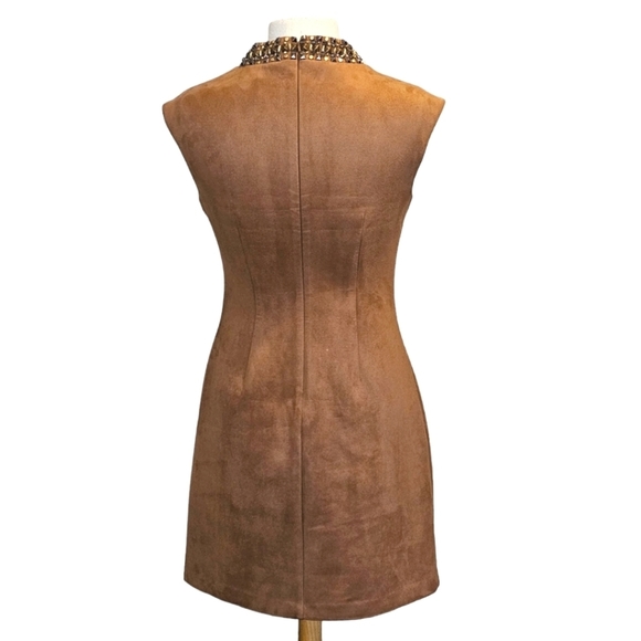 Bnwt Vince Camuto Faux Suede Mini Dress - Picture 4 of 15